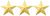 FIRST CLASS THREE STAR INSIGNIA (PAIR)